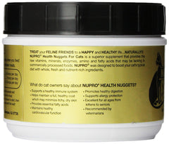 Nupro Health Nuggets for Cats serving image with scooped nuggets ready to mix into meals