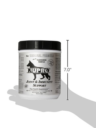 Nupro Joint Support close-up of ingredient list emphasizing natural formulas.