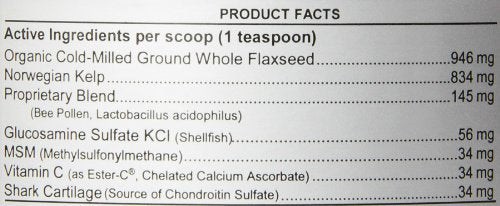 Nupro Joint Support being poured into dog food.