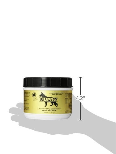 Nupro Nutri-Pet scoop being mixed into dog food for daily use
