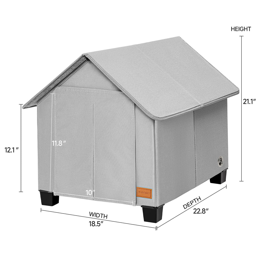 NUROMY insulated dog house ideal-sizes fit small to medium pets and cats.