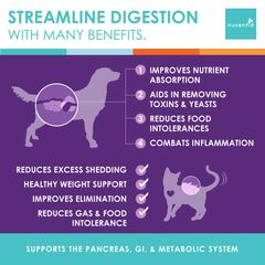 NUSENTIA Enzyme Miracle pancreatic-support formula aids metabolic function in pets