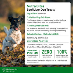 Nutra Bites aroma apetitoso de hígado de res para perros