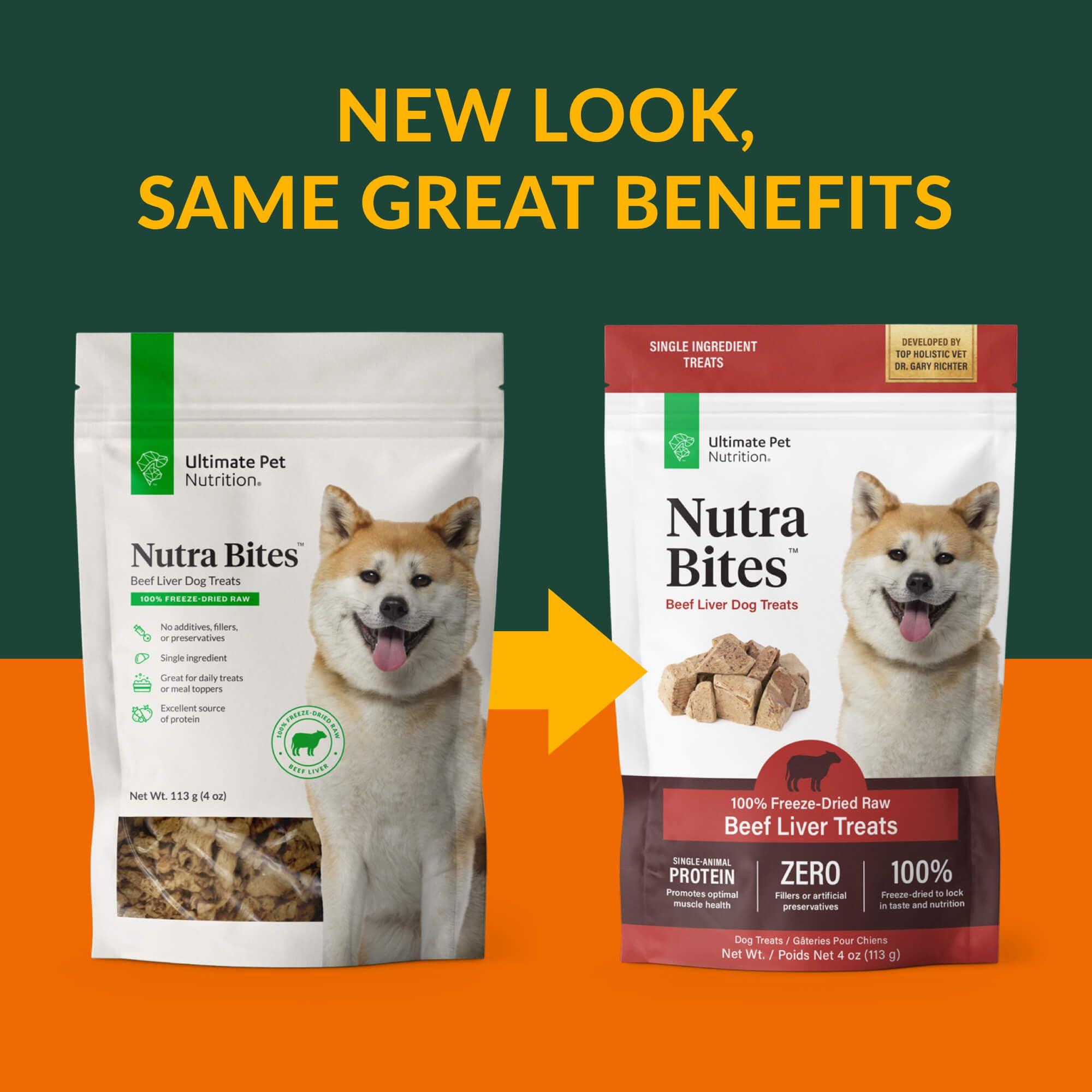 Nutra Bites diseñado por veterinario Dr. Gary Richter para perros