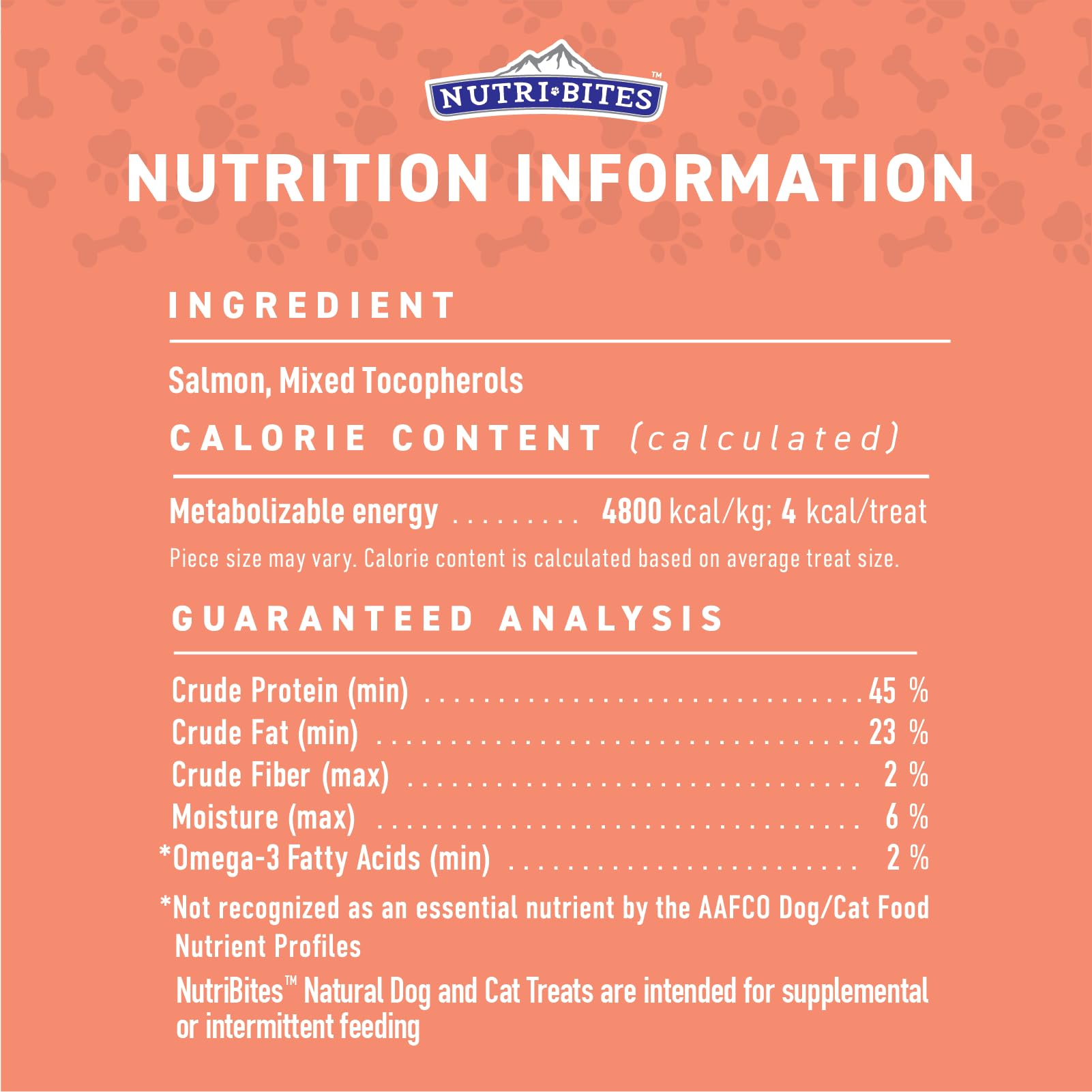 Nutri Bites Freeze-Dried Salmon Dog and Cat Enjoying Treats supports healthy skin and joints.