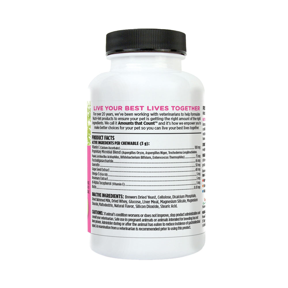 Nutri-Vet Allerg-Eze packaging pouch with NASC-quality seal.