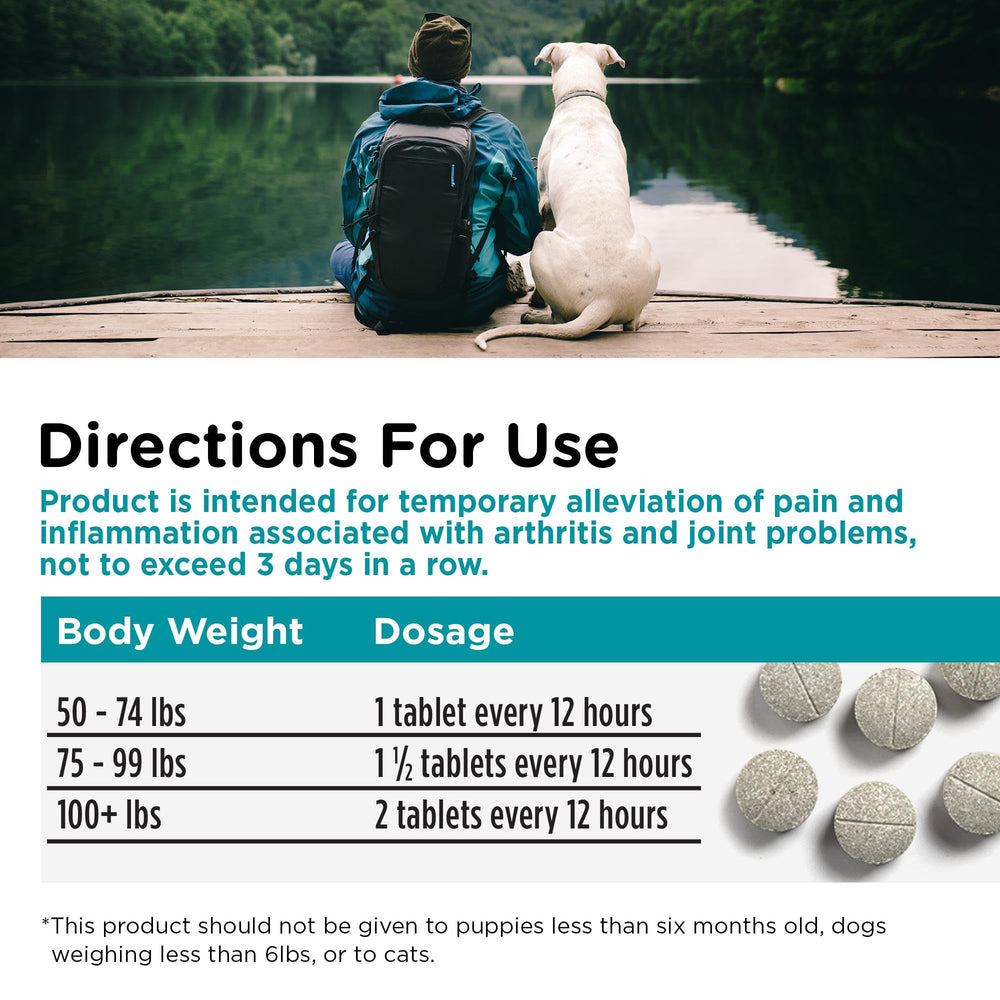 Nutri-Vet Aspirina en perros senior, comodidad diaria y flexibilidad.