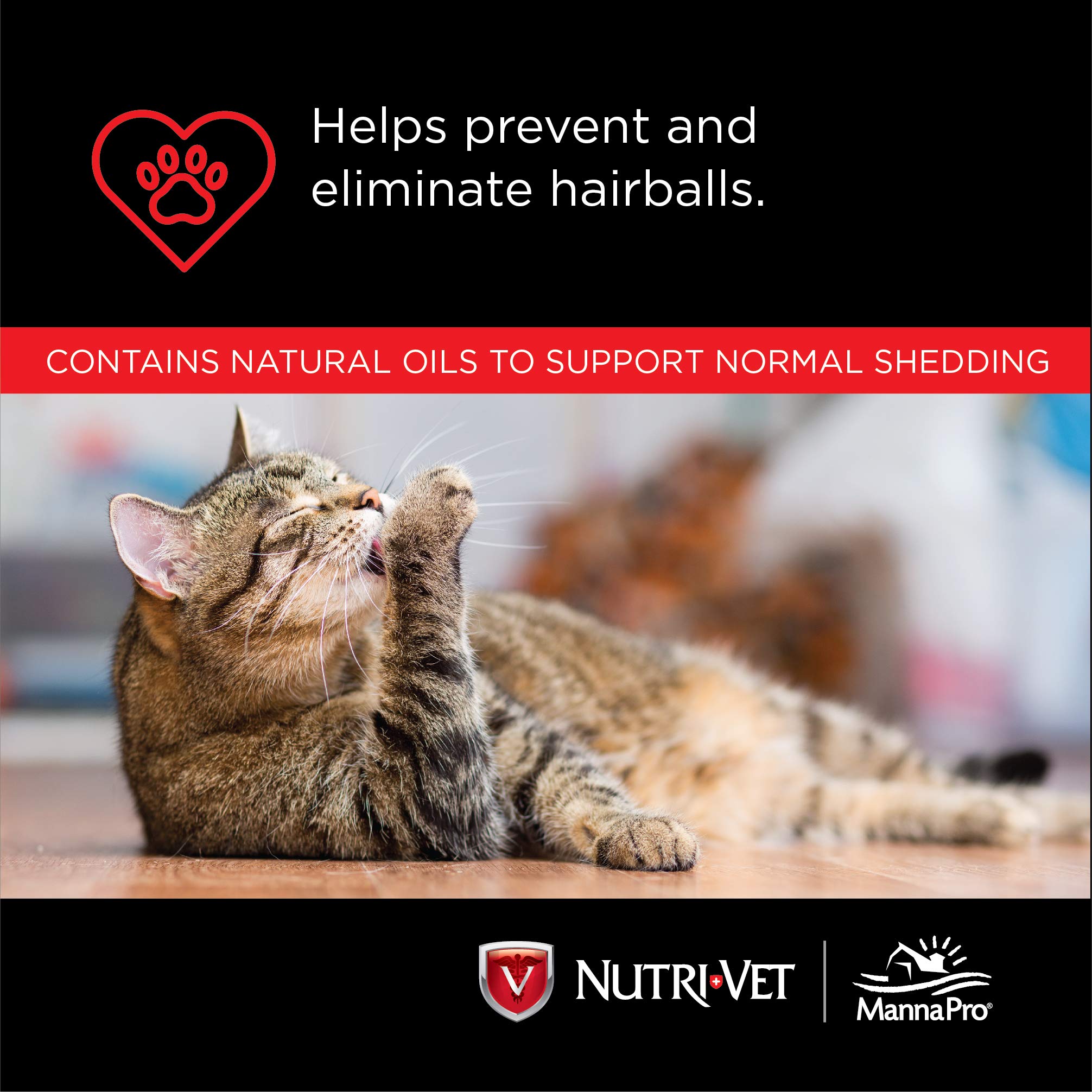 Nutri-Vet Feline paw-gel dispense image demonstrates simple gel delivery