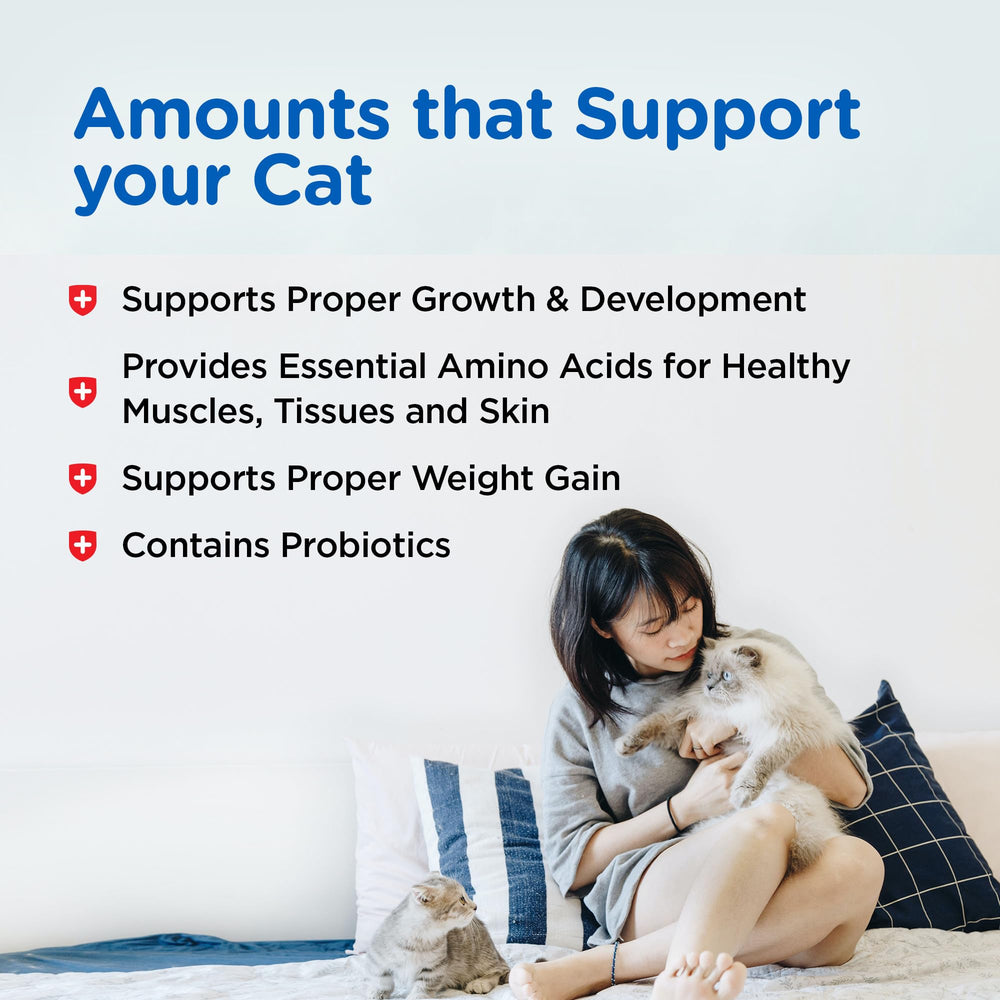 Nutri-Vet kitten milk replacer supports growth and vitality in early weeks.
