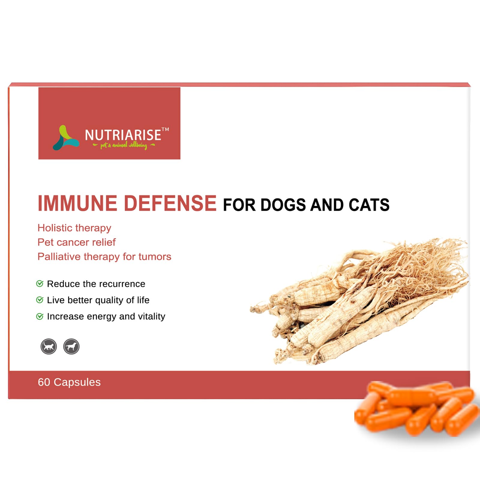 NUTRIARISE Immune Defense bottle pour for daily pet immune support