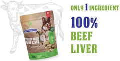 Nutribite beef liver freeze-dried crisp texture close-up for rewards