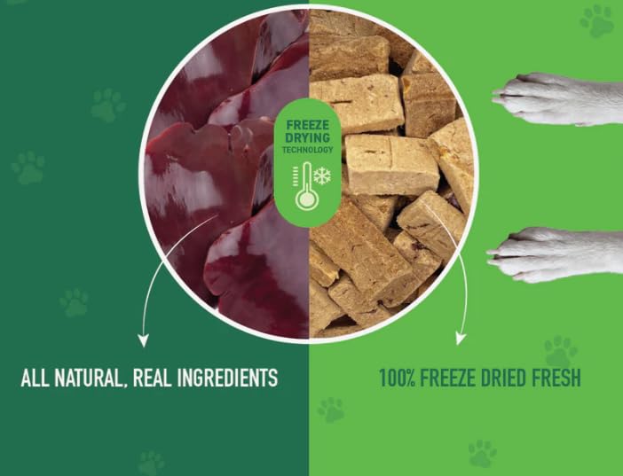 Nutri Bites freeze-dried beef liver treat closeup reveals crisp pieces and rich aroma.