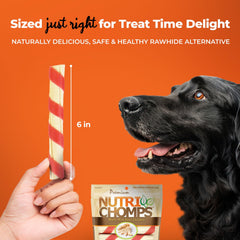 NutriChomps twist in resealable bag showing freshness and easy storage