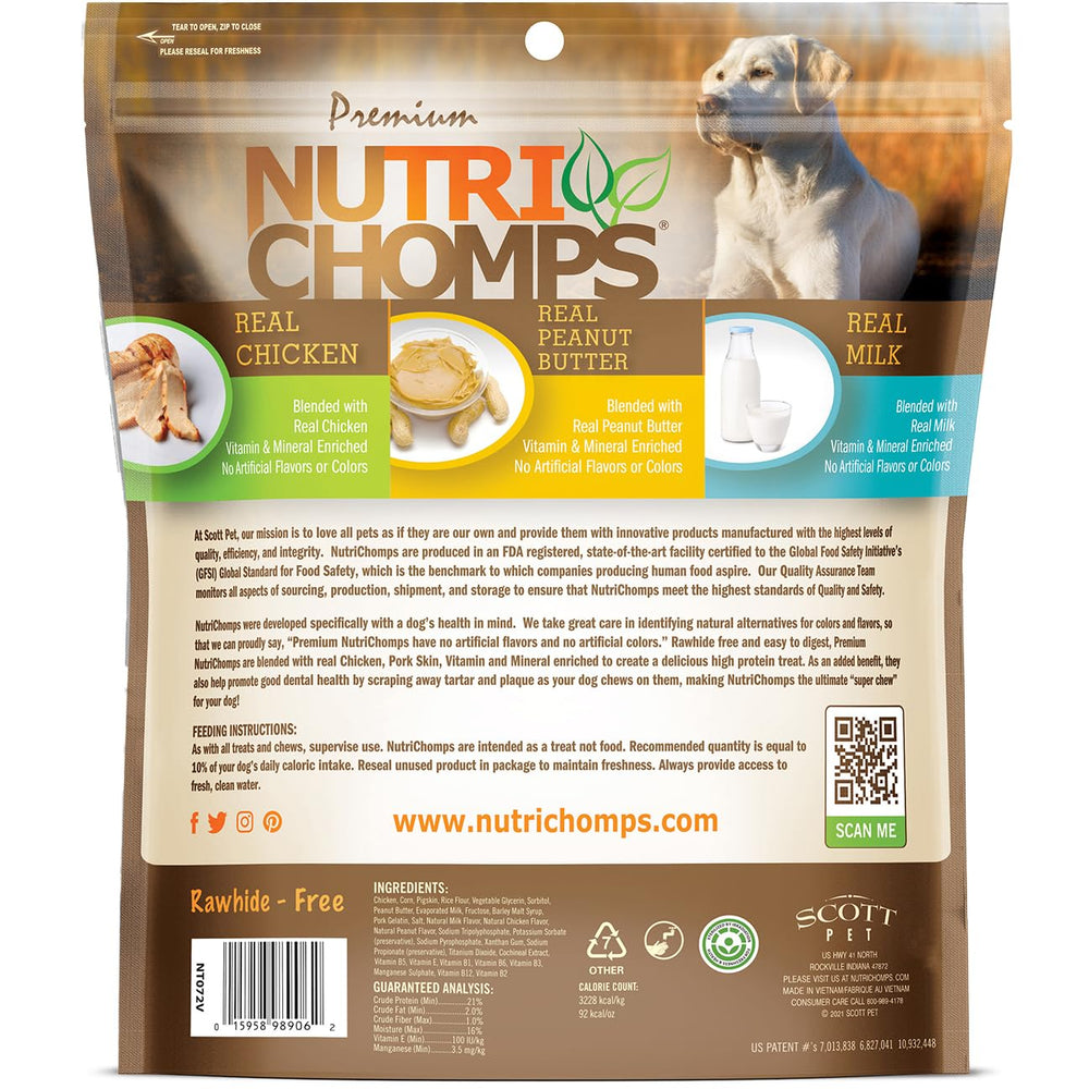 NutriChomps oven-roasted chicken flavor close-up.