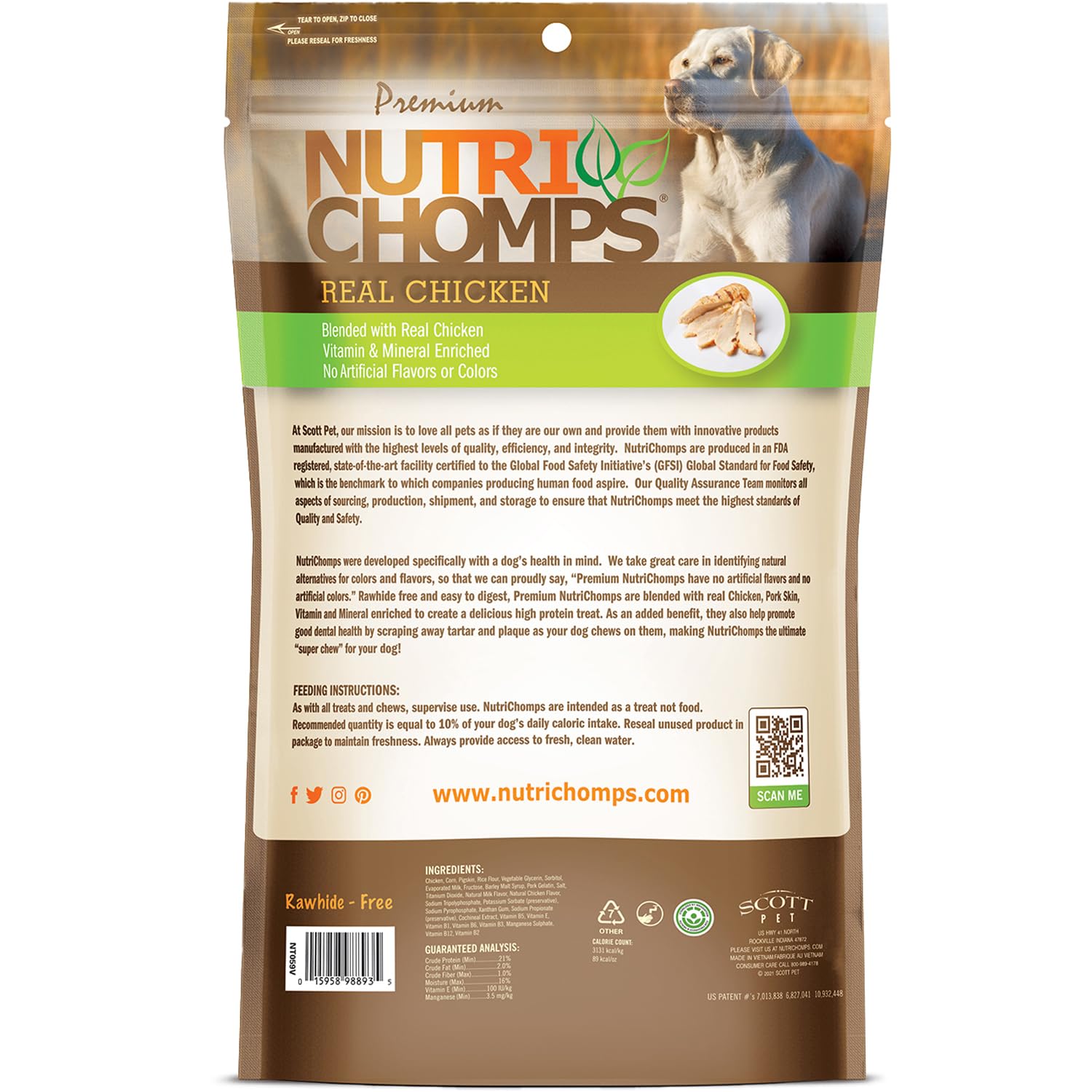 NutriChomps resealable bag keeps twists fresh for frequent treats
