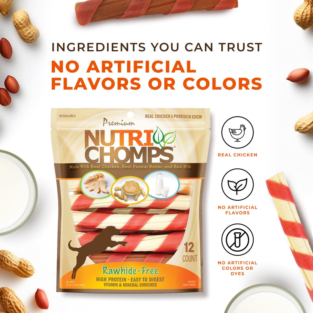 NutriChomps resealable bag preserves freshness and quality.