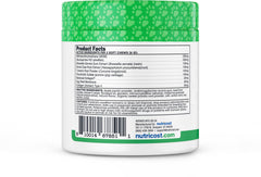 Dog walking scene with Nutricost Pets Hip & Joint Soft Chews supporting mobility.