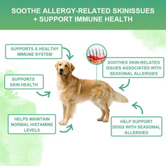 Nutridog allergy powder coat-gloss focuses on healthier coat and hydrated skin