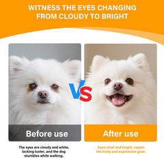 Nutridog tear-stain-defense chews addressing porphyrins around the eyes.