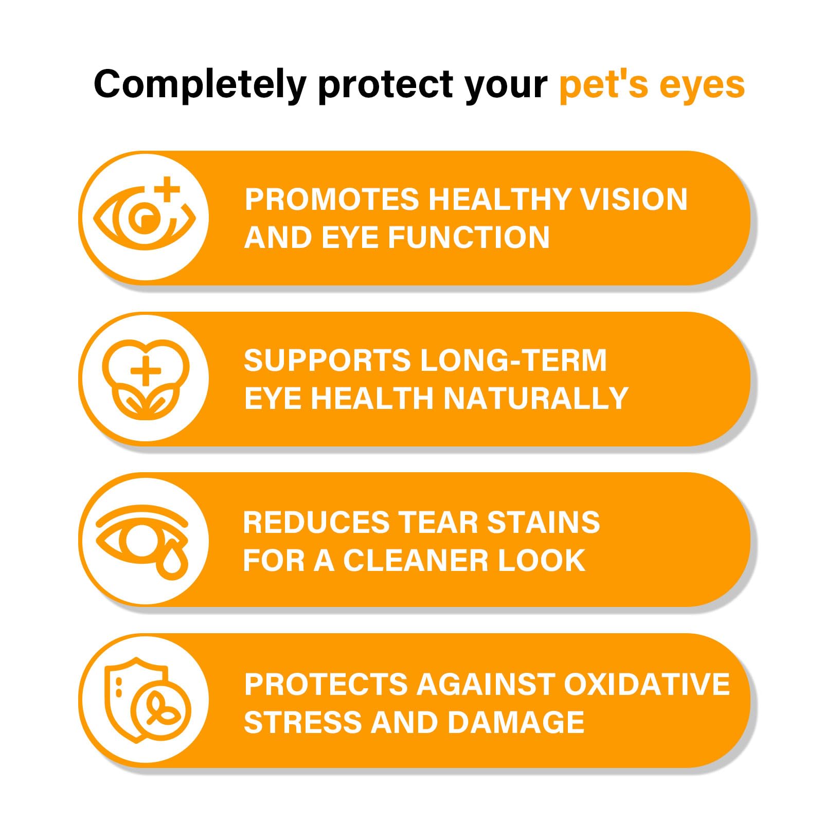 Nutridog formula with zeaxanthin and beta-carotene for retinal support.