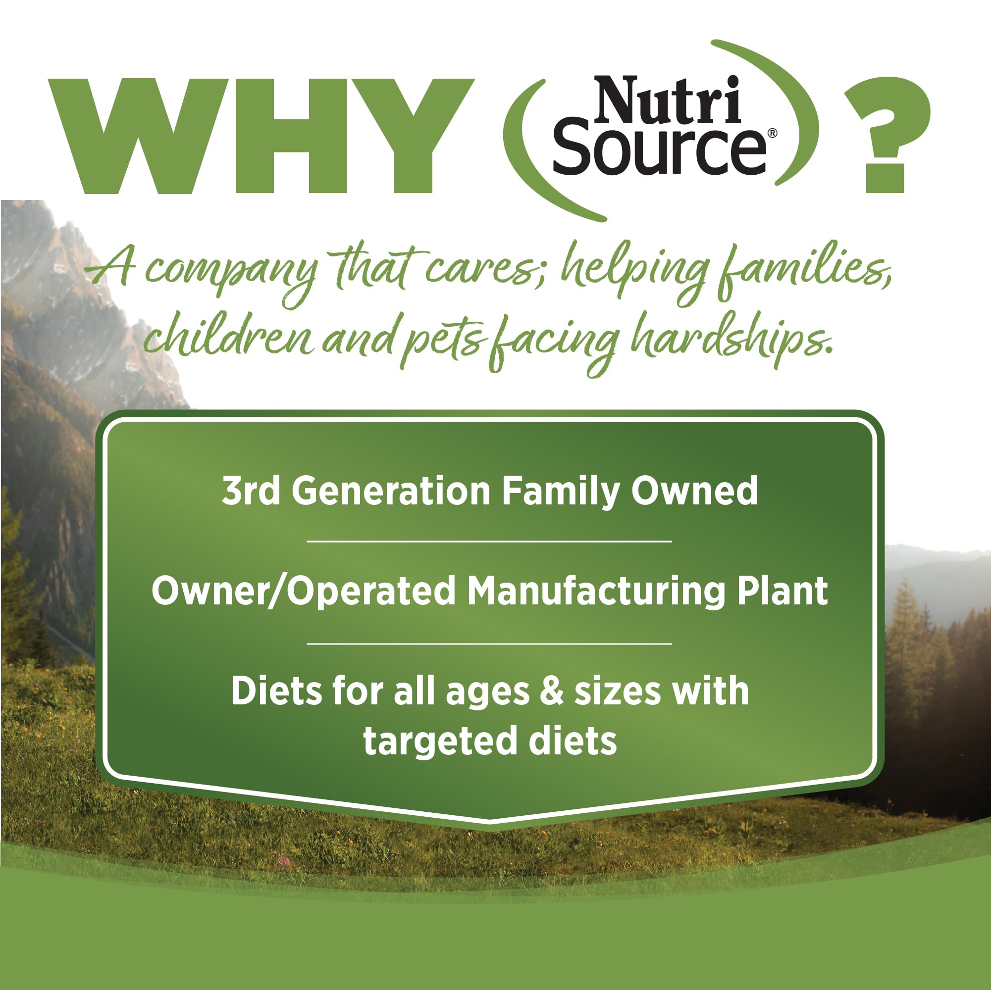 Balanced Omega-3 and Omega-6 fats in NutriSource Element for coat health.