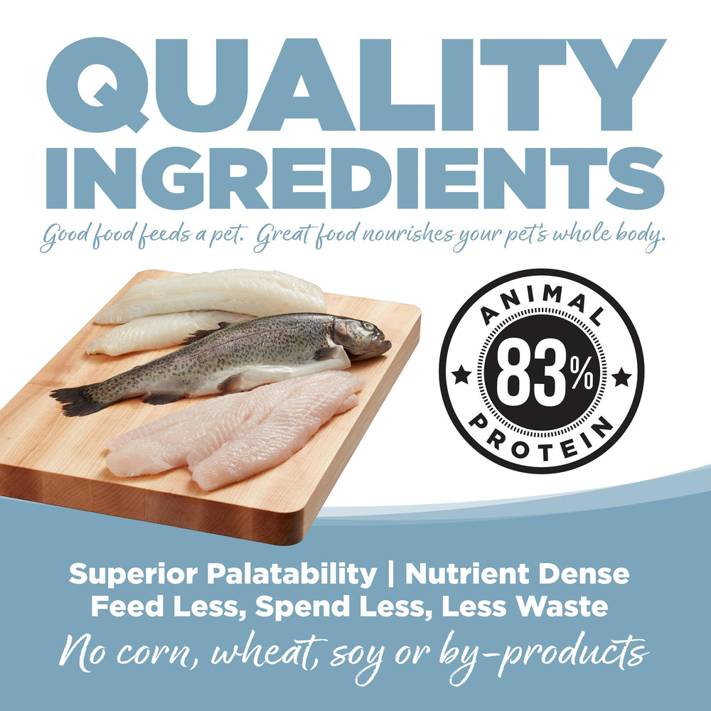 NutriSource Element Open Waters serving bowl showcases palatability and portion guidance