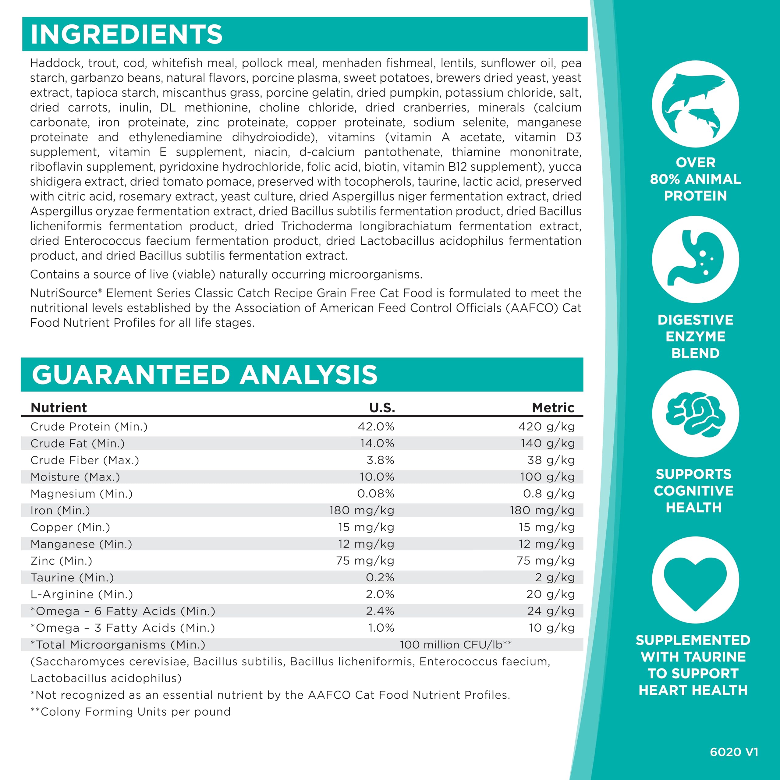Close look at dry kibble texture from NutriSource Element Series