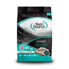 NutriSource Element Series Classic Catch dry cat food haddock, trout, cod in bag for all life stages
