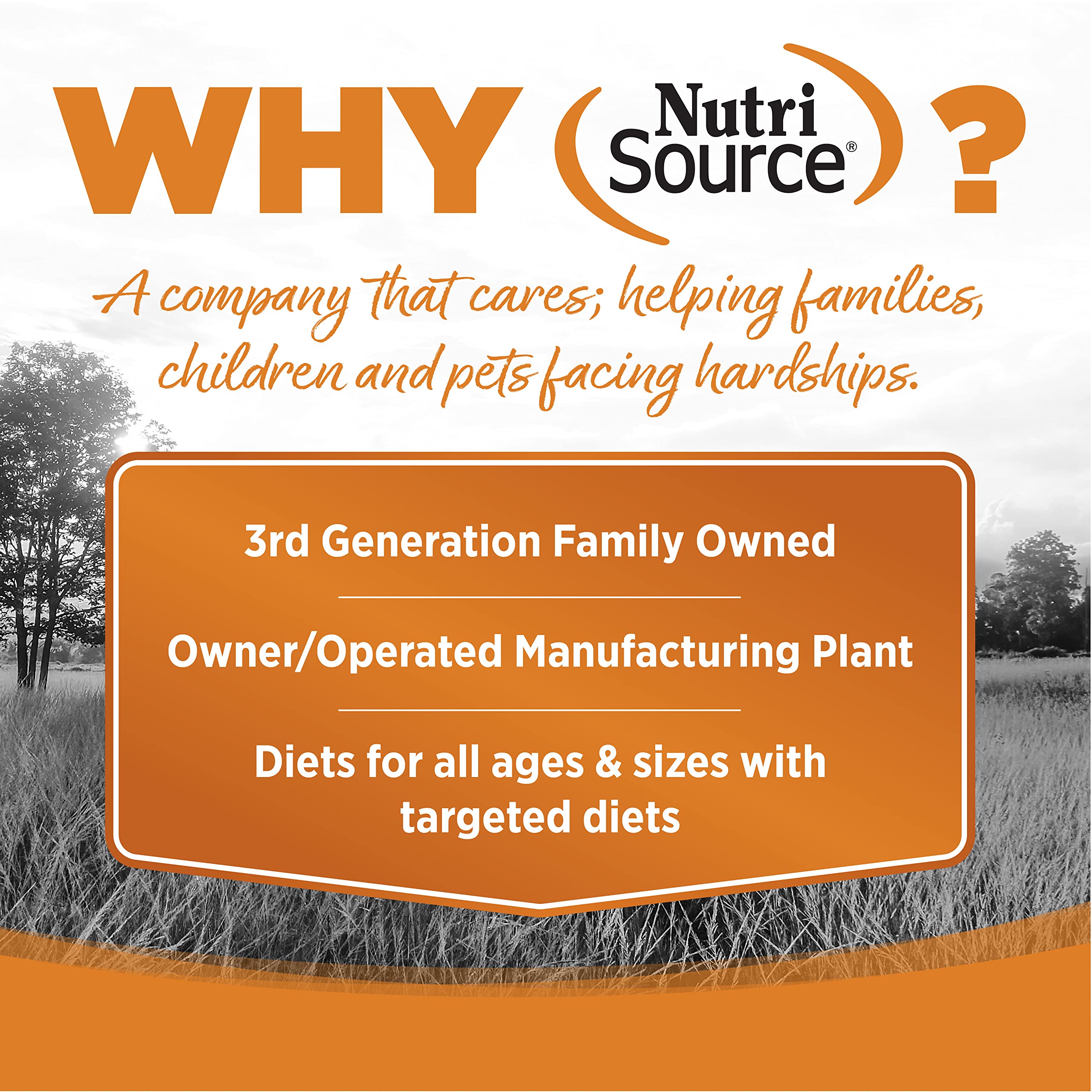 NutriSource Lamb Meal & Peas kibble close-up—lamb meal as primary ingredient.