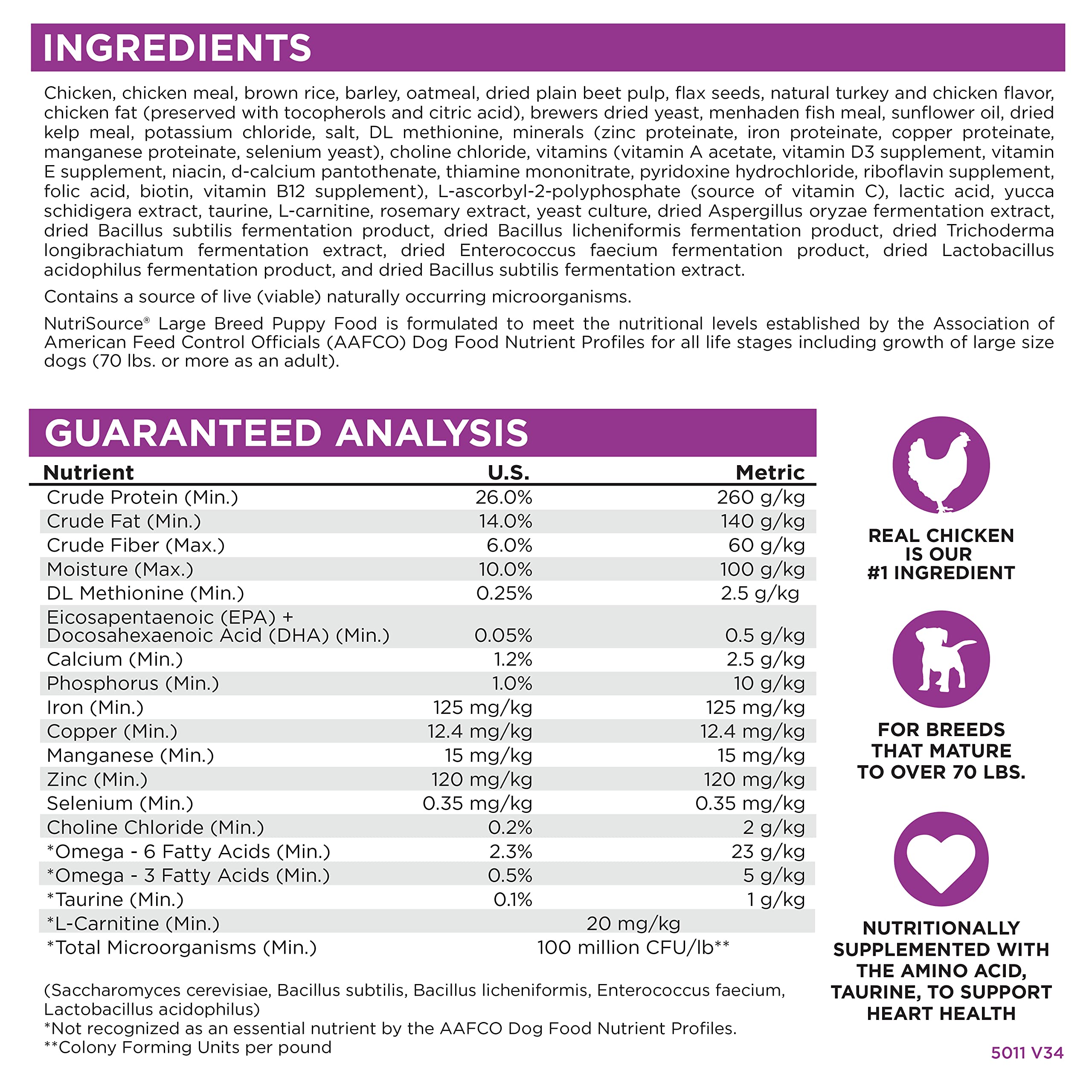 NutriSource Large Breed Puppy exterior—clear product design for big-breed growth.