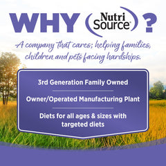 NutriSource puppy food brown-rice closeup - easily digestible grains for steady energy.