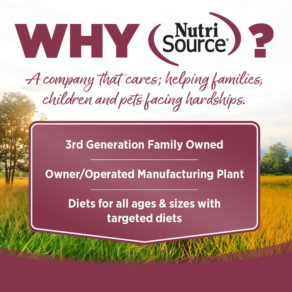 NutriSource Pure Vita packaging image emphasizing limited-ingredient diet with single protein.