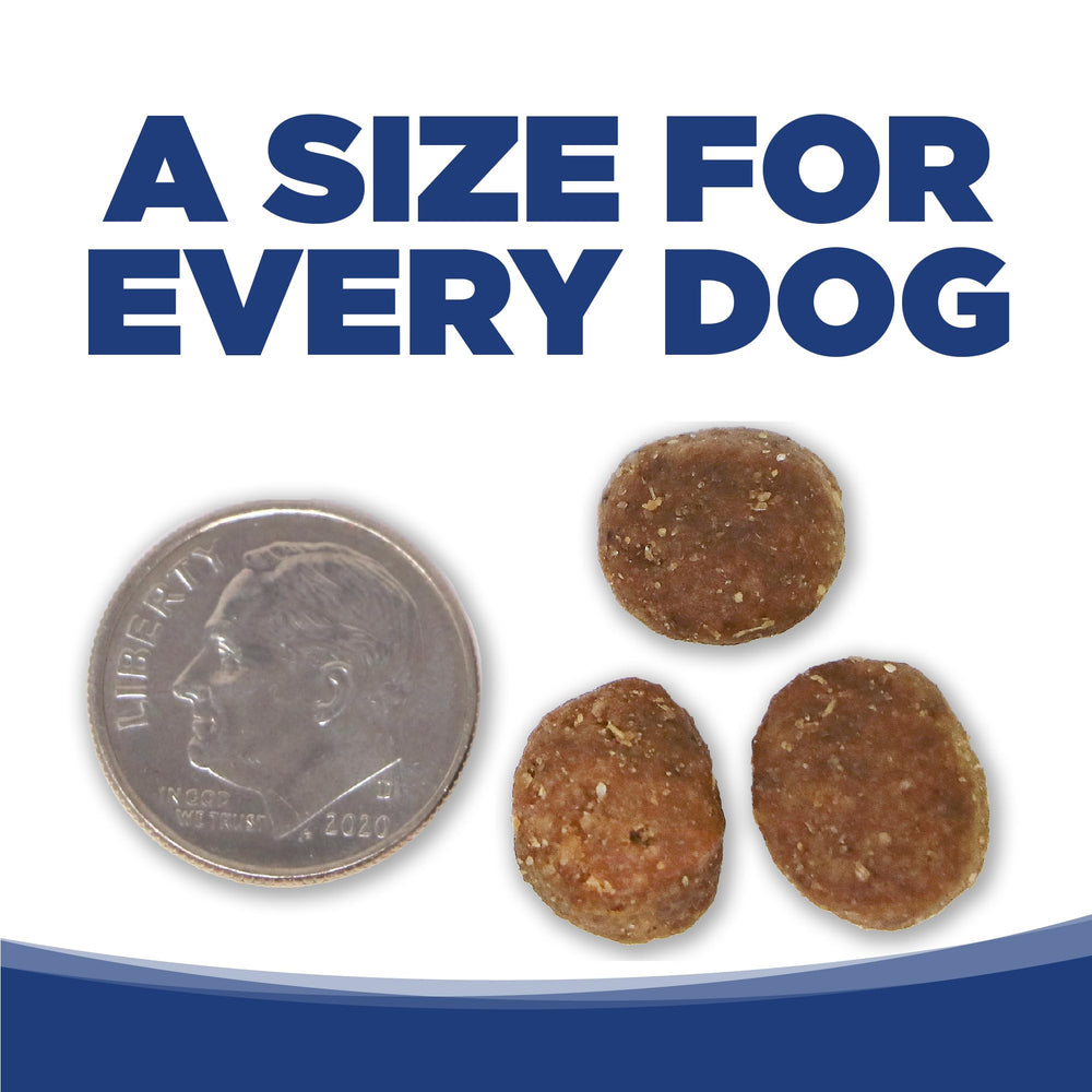 NutriSource Trout and Rice dry dog food bag with label – AAFCO all life stages statement.