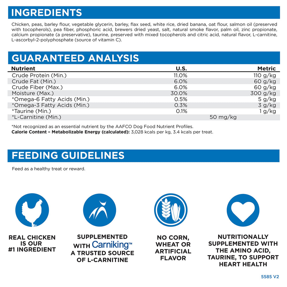 NutriSource TU80020 serving-size in dog bowl, convenient for snacks.