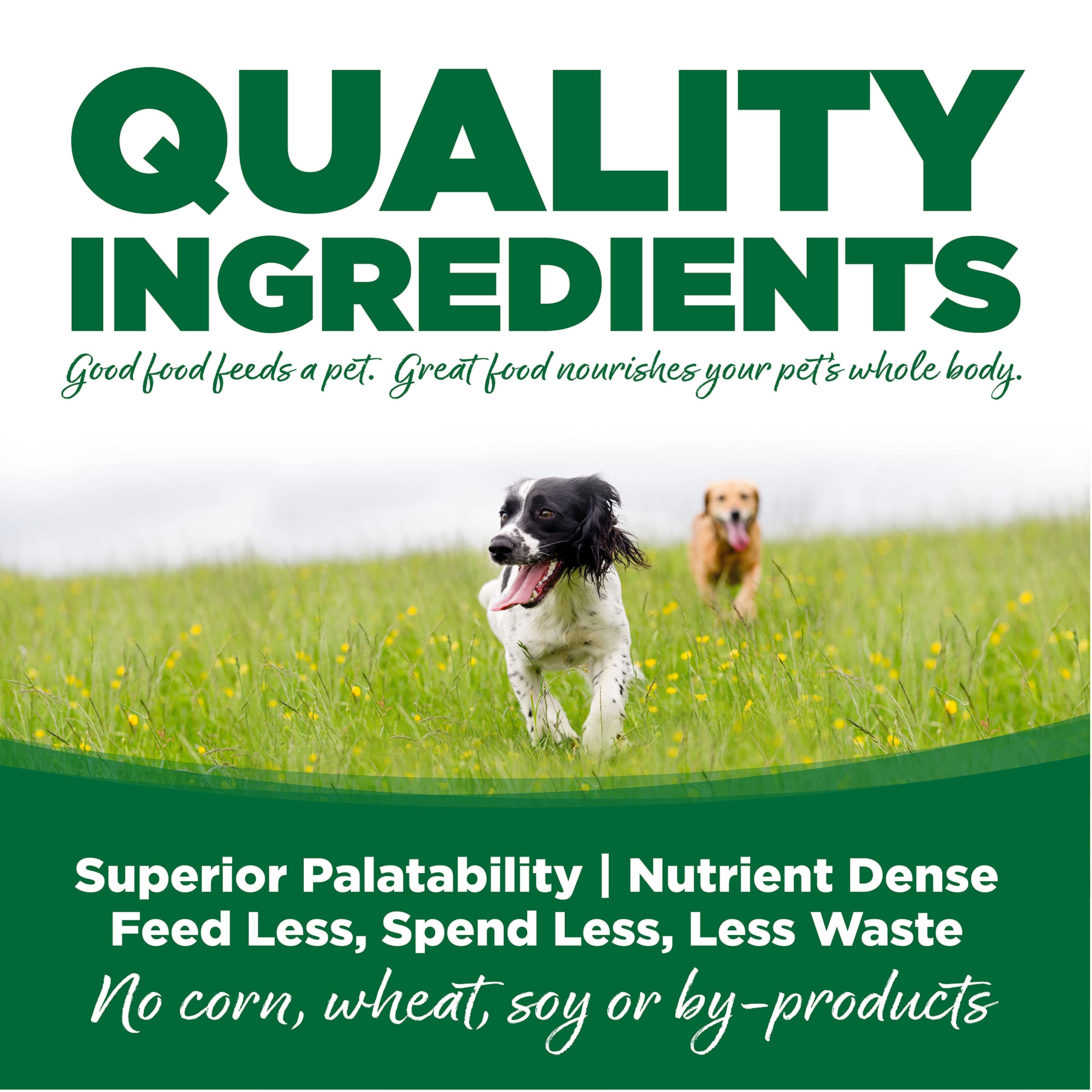 NutriSource Turkey & Rice 5lb bag label emphasizes Good 4 Life nutrients.