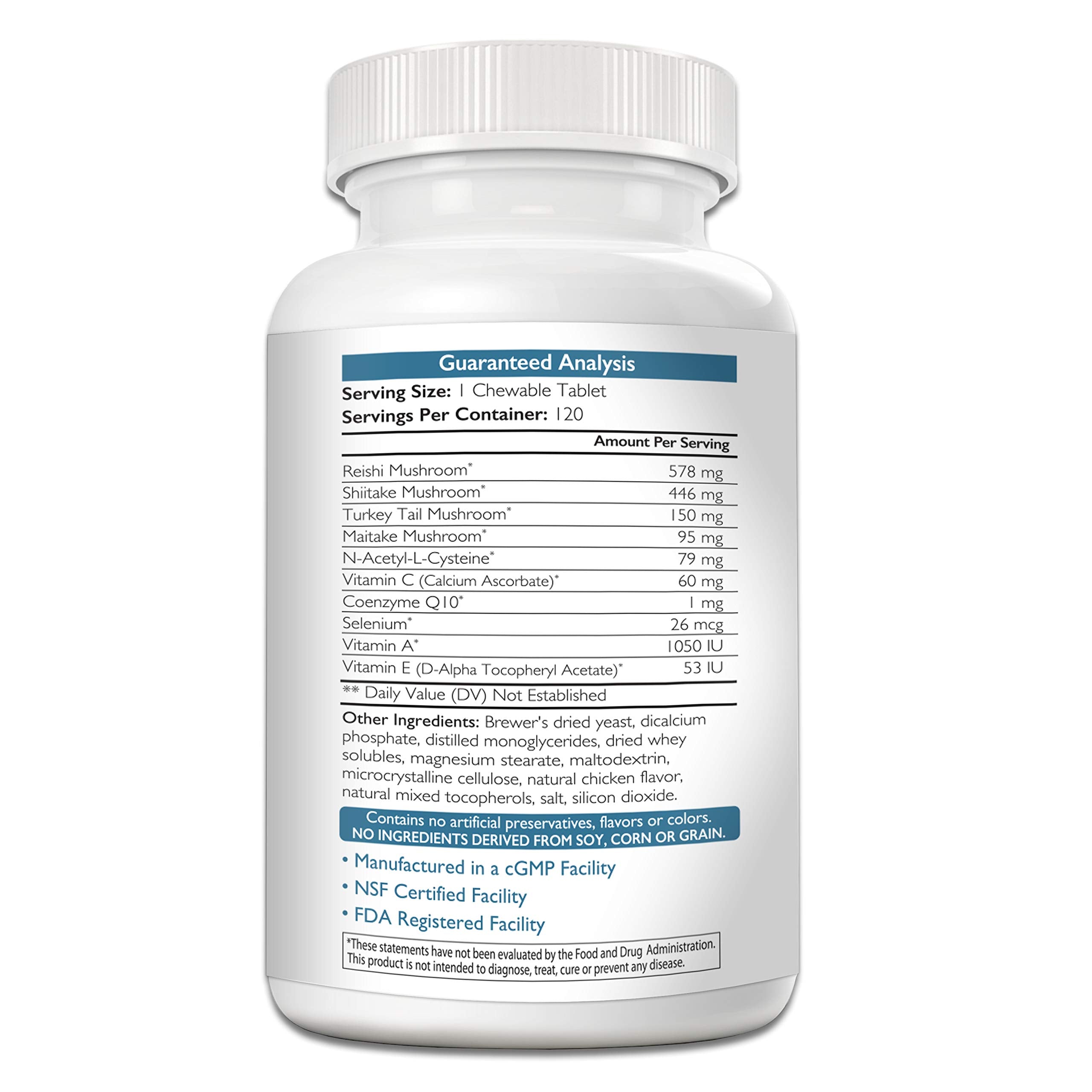 Nutrition Strength dog immune tablets closeup shows convenient daily chewables for ongoing immune support.