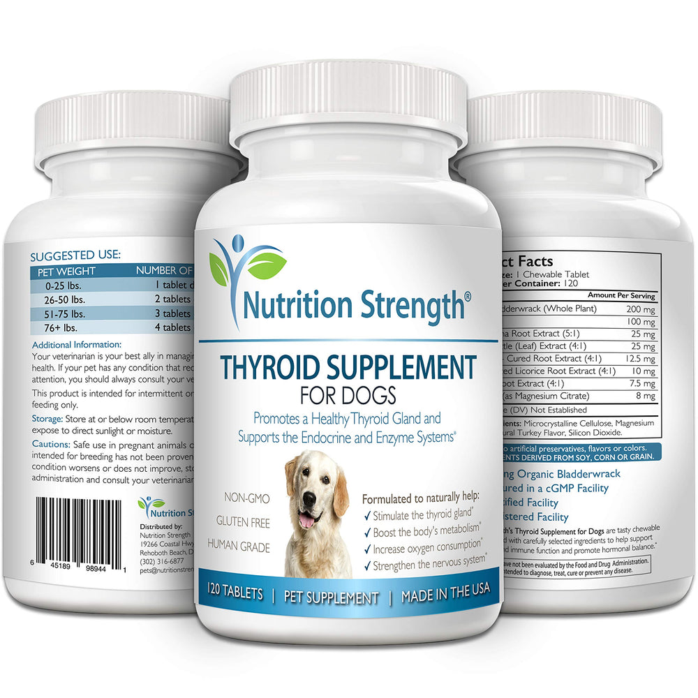 Nutrition Strength ingredients label — iodine-rich bladderwrack and herbs for balance