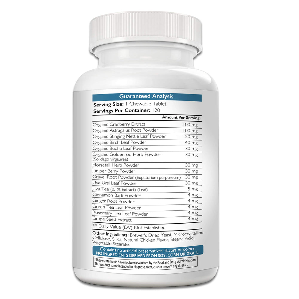 Nutrition Strength Kidney Support for Dogs with organic cranberry for immune and urinary balance.
