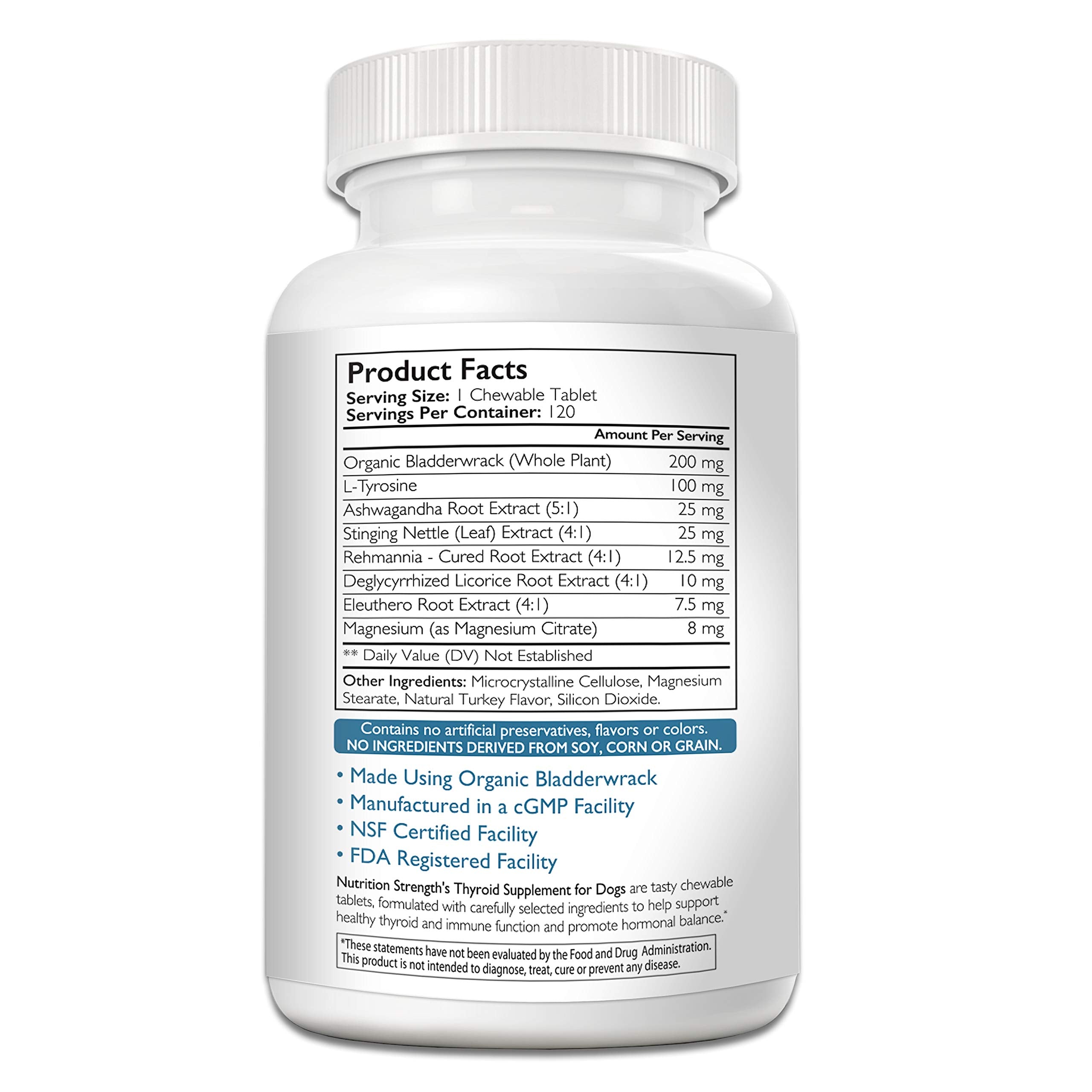 Nutrition Strength thyroid dog treats close-up — tasty chews promote consistent intake