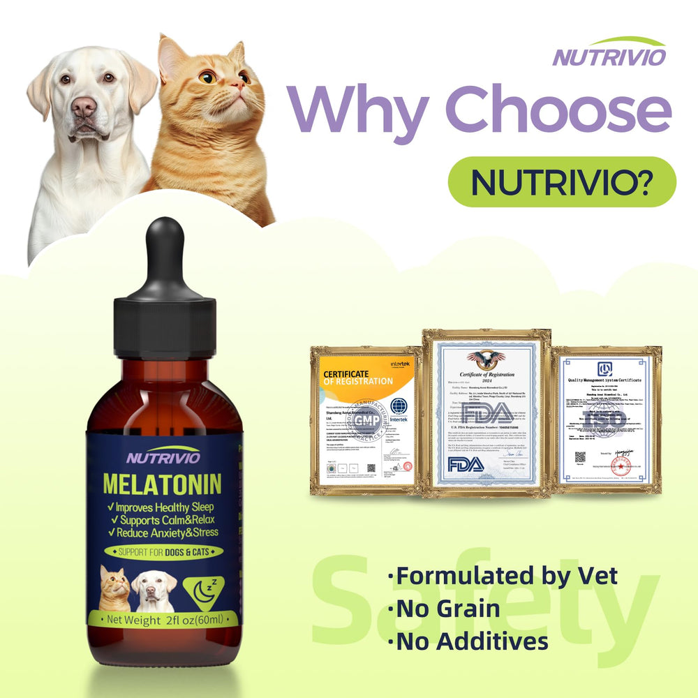 Nutrivio bacon-flavor melatonin treats tasty calm support during stress