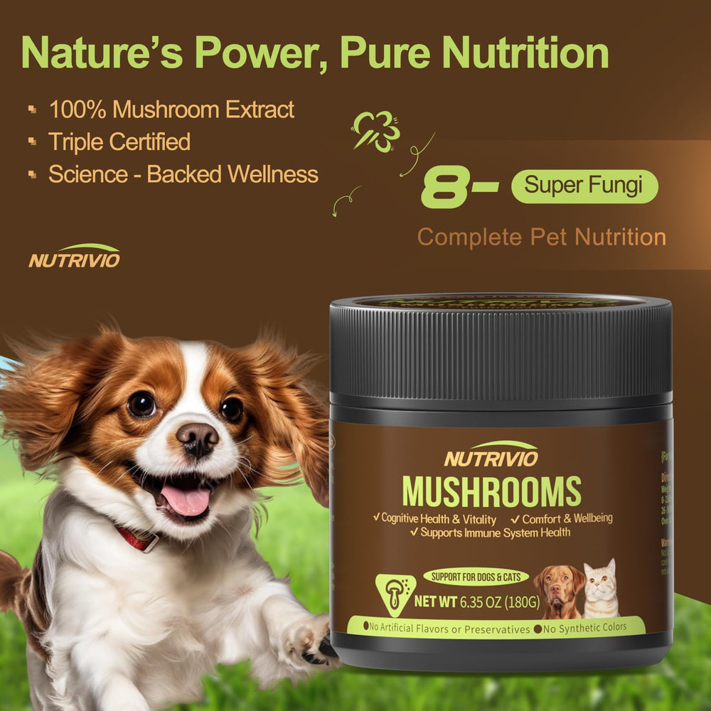 Nutrivio vet-approved label indicating safety and standards