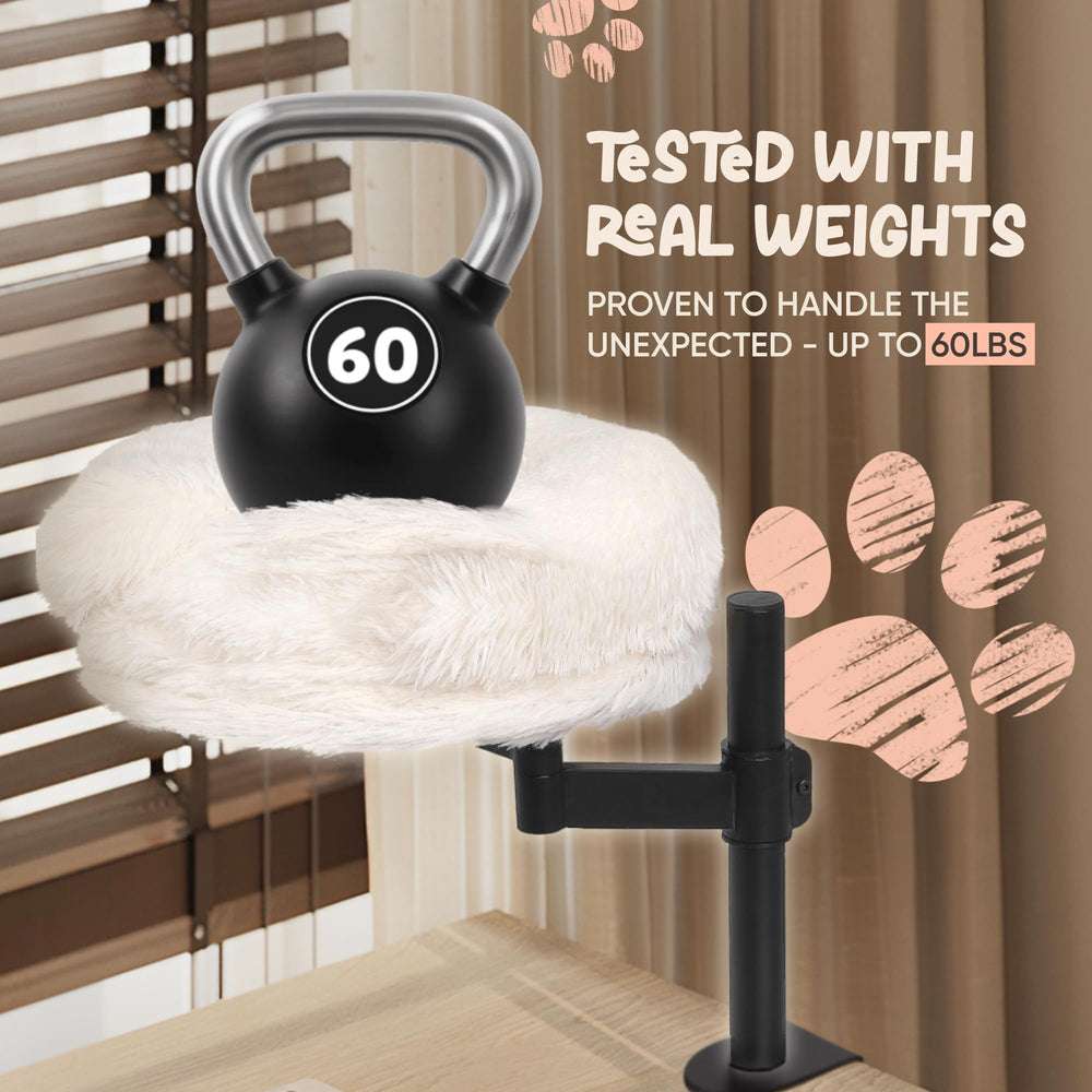 Nuzzle Nest ultra-plush-cushion highlights plush faux fur bed for cozy naps