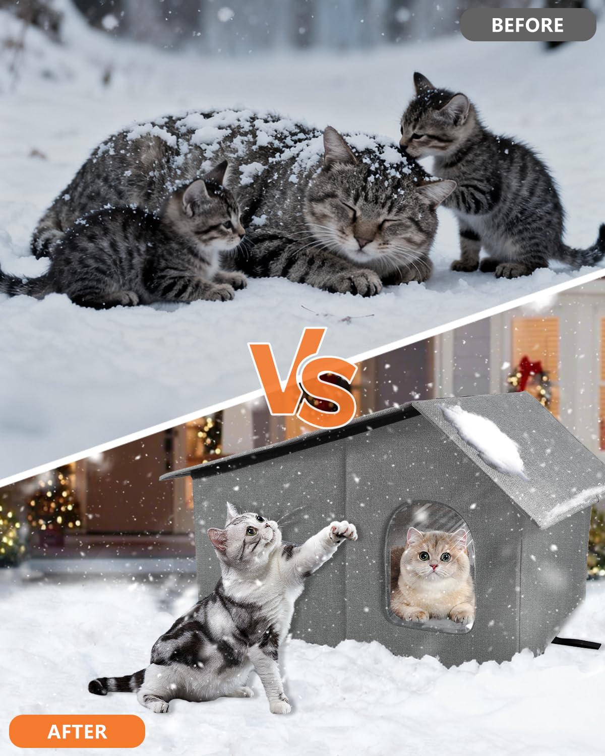 Nvifco heated cat house all-season pad for year-round comfort