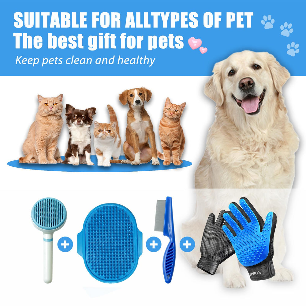 NVNAN easy-clean up after bath with rinse-friendly brushes.