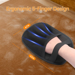 NVNAN Fabric De-Furring Glove on sofa removes embedded hair quickly