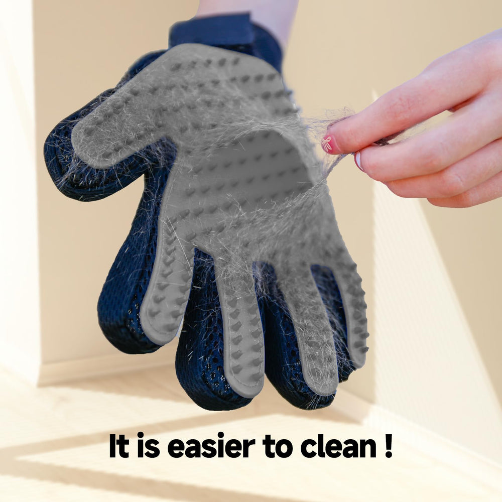 NVNAN pet grooming glove 2-pack shown for versatile dog and cat grooming.