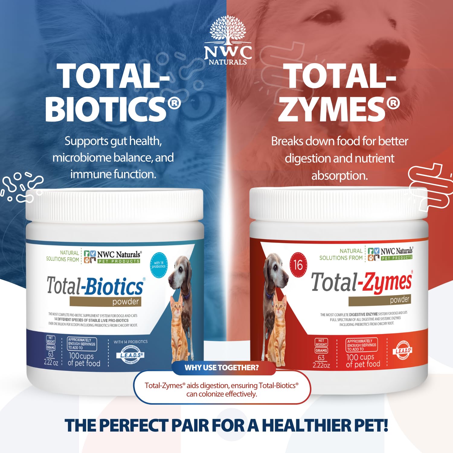 NWC Naturals Mini-Twin Pack label closeup highlighting probiotic strains