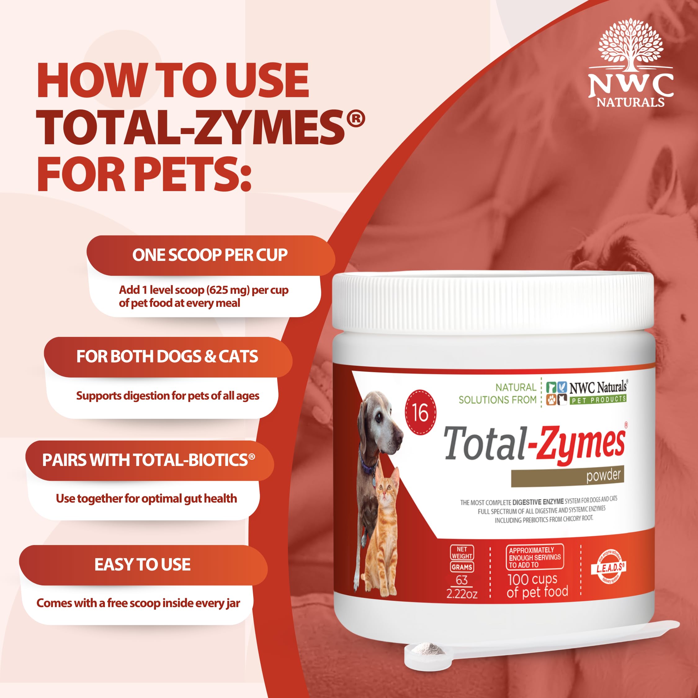 NWC Naturals Total-Zymes packaging on shelf signals USA-made quality