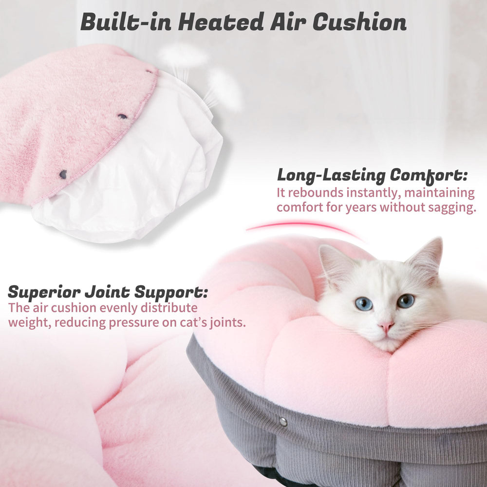 NWK cat bed plush fabric closeup reveals soft, luxurious surface for cozy naps.