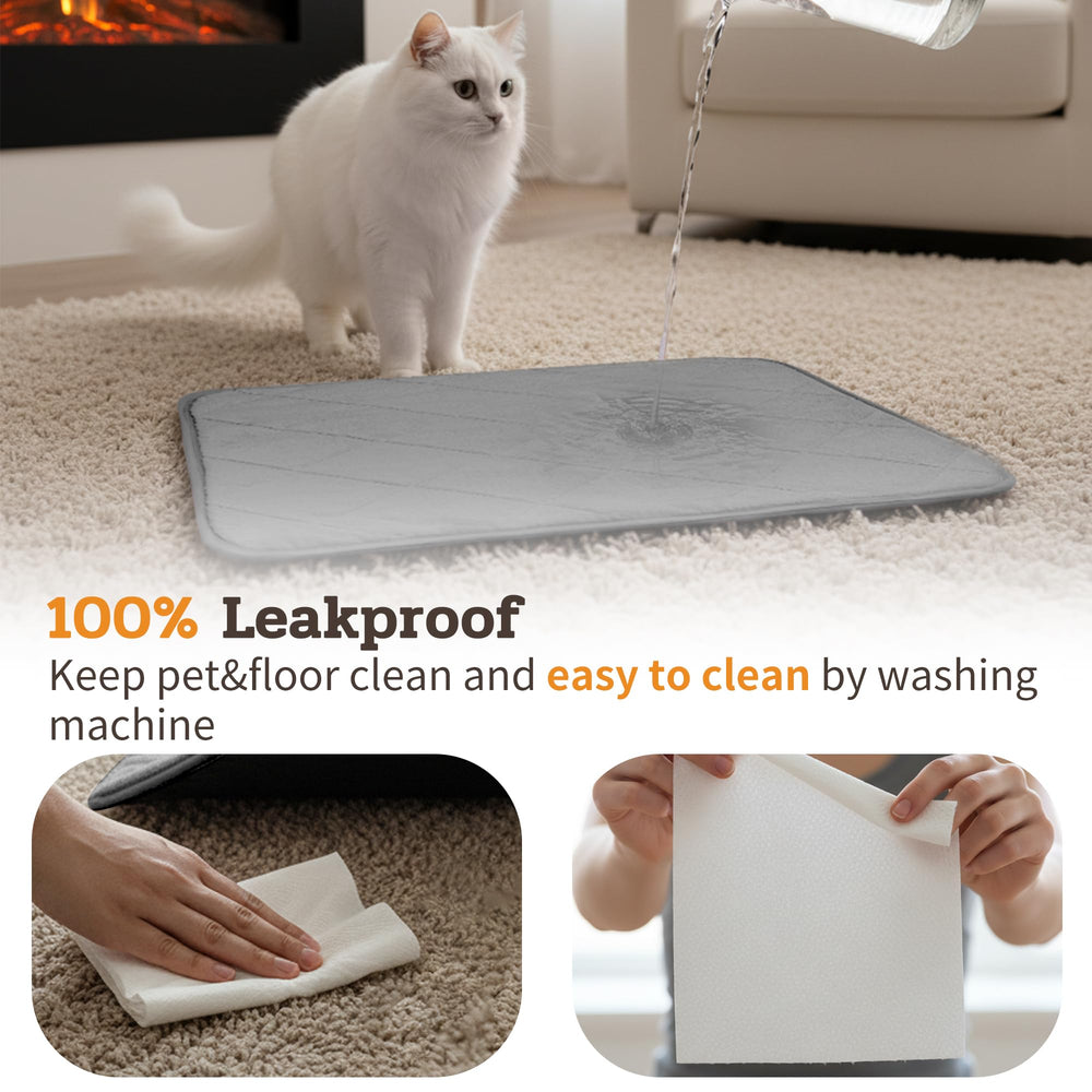 NWK Fluffy Self-Warming Cat Mat machine-washable design simplifies cleaning.